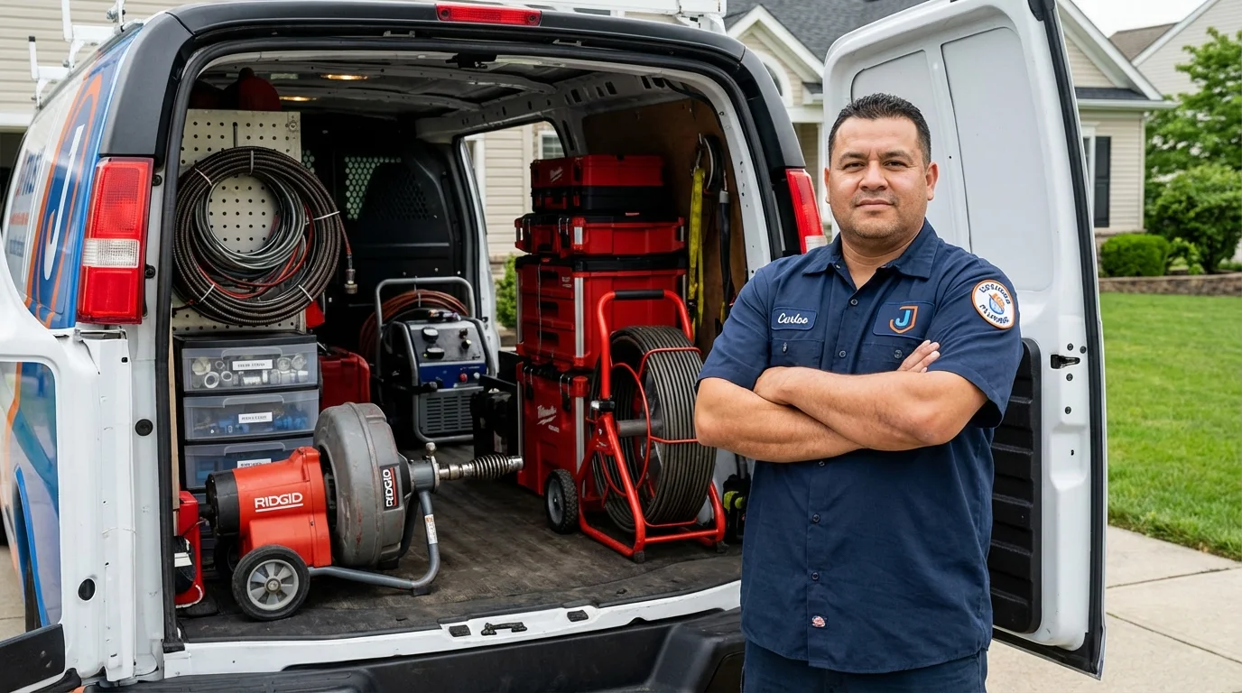 Professional drain cleaning equipment and Johns Plumbing LLC plumber in Silverthorne
